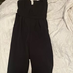 Black Strapless Jumpsuit!